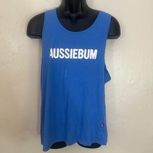 Aussiebum Tank Top Large Gently worn 100% cotton 20" armpit to armpit